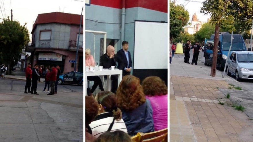 A raíz del tenso clima social, Larreta ya acude a sus visitas vecinales con una fuerte custodia