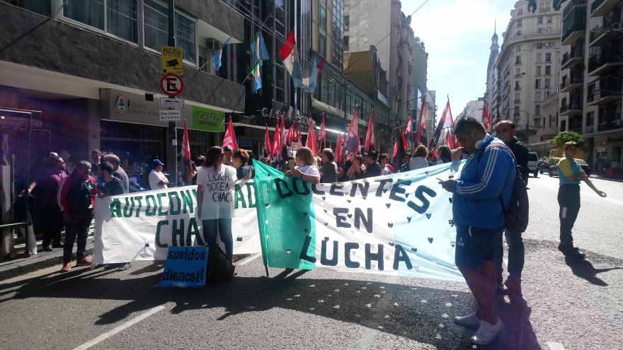Los docentes de Chaco continúan con paro: “Salimos a luchar para que se haga visible en todo el país”