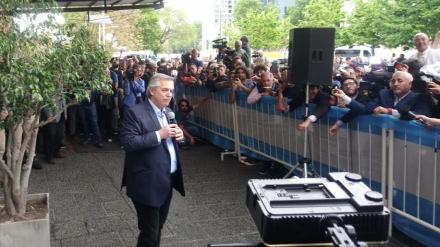 Alberto Fernández: “Dios ha decidido que los argentinos voten justo el día que se fue Néstor”