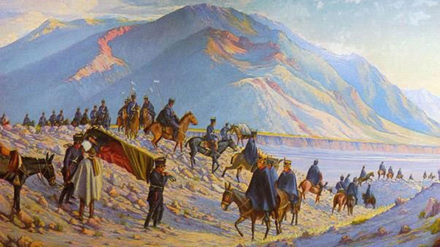 Hace 203 años, San Martín iniciaba el cruce de los Andes, la más fabulosa gesta de la historia americana