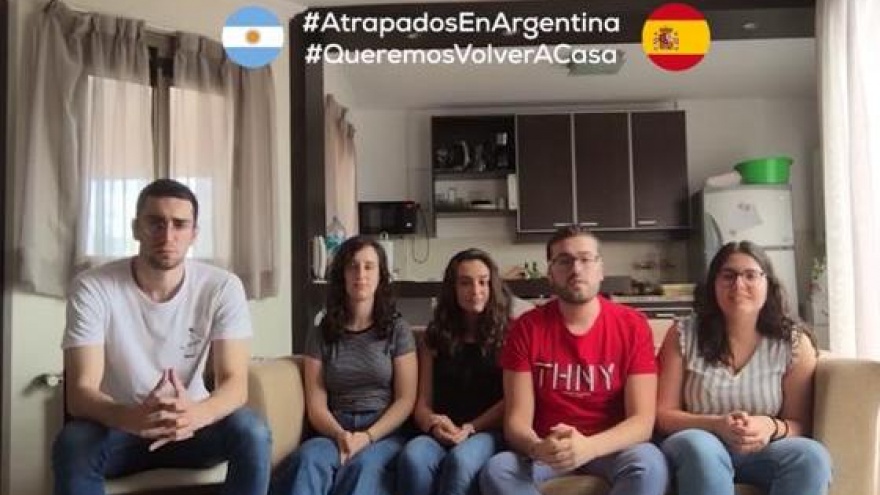 Españoles atrapados en Argentina suplican poder retornar a su patria