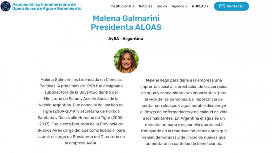 Con un nuevo impulso, Malena Galmarini relanza ALOAS como primera presidenta mujer de la asociación