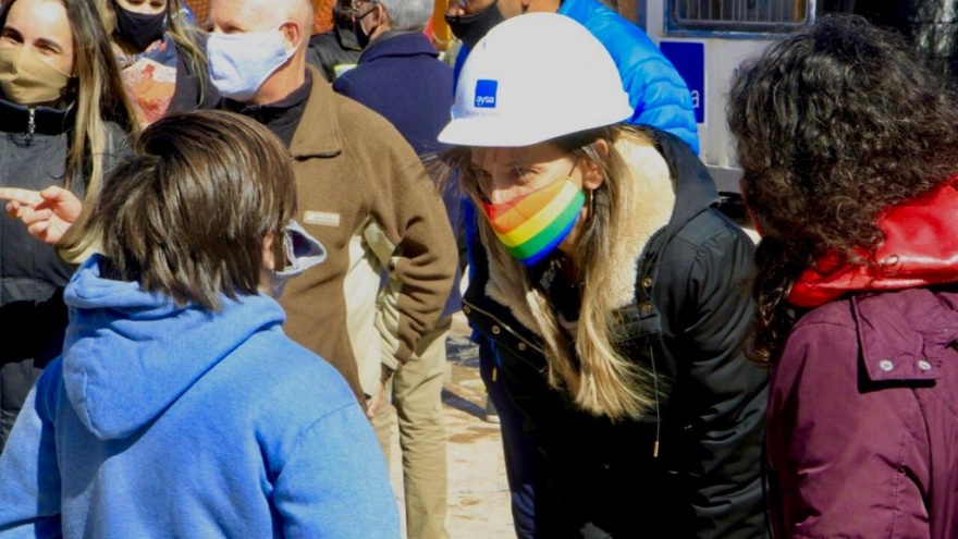 Morón: Galmarini y Ghi visitaron una obra que expandirá las cloacas para más de 42 mil personas