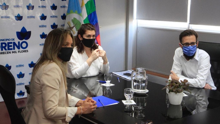 Moreno: Galmarini, Simone y Fernández habilitaron una obra cloacal que beneficia a 12 mil vecinos