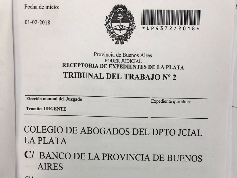 Paros en el Bapro: El Colegio de Abogados interpuso un amparo por la continuidad del servicio