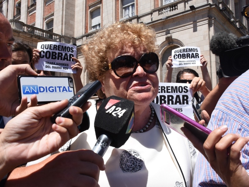 Nené Balcedo se negó a declarar ante el juez Kreplak en medio del reclamo de los trabajadores del Hoy