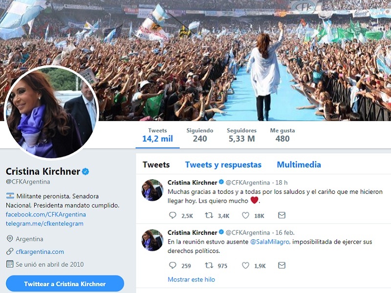 Polémica por el ránking de políticos argentinos con más seguidores falsos en Twitter