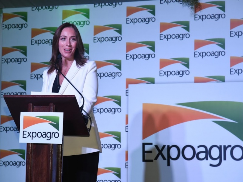 Maria Eugenia Vidal en Expoagro y el juego de las obviedades discursivas