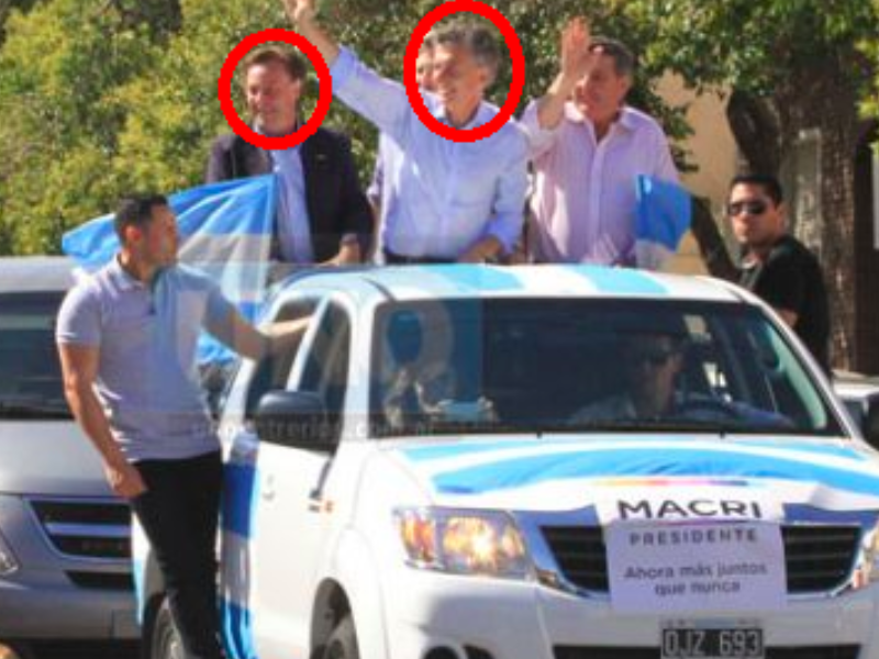 Paraná: La foto que compromete a Macri, de Ángeli y el intendente, en la camioneta del narco Celis