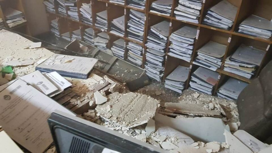 Crisis edilicia: Se cayó el techo del juzgado 23 de La Plata