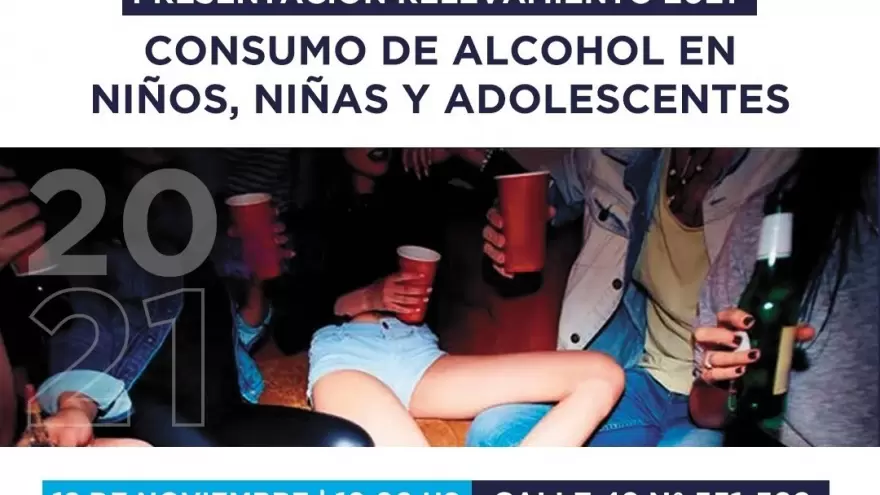 Jóvenes y consumo de alcohol: Se presentará el relevamiento 2021