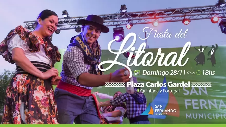 San Fernando: Regresa la Fiesta del Litoral a la plaza Carlos Gardel de Virreyes