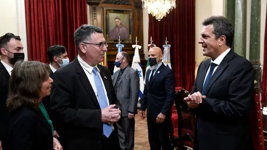 Sergio Massa recibió al vice primer ministro israelí