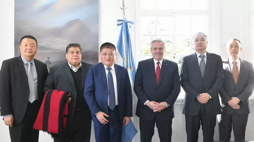 Alberto Fernández y Mario Ishii recibieron a autoridades de la empresa china CITIC Construcción