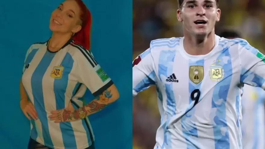 Luciana Milessi es vista como el amuleto de la suerte del futbolista Julián Álvarez en la Selección