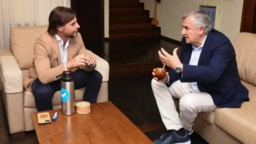 Gerardo Morales se reunió con el presidente de Uruguay y reafirmaron sus coincidencias