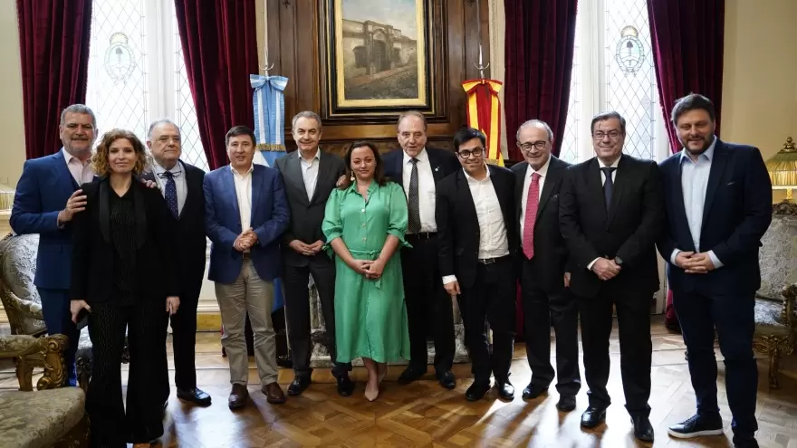 Cecilia Moreau recibió al expresidente español Rodríguez Zapatero