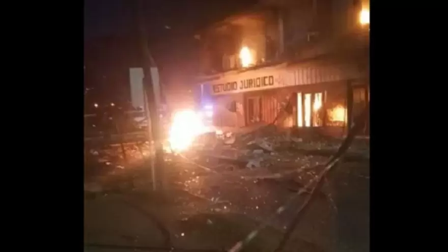 Fuerte explosión en Tres de Febrero