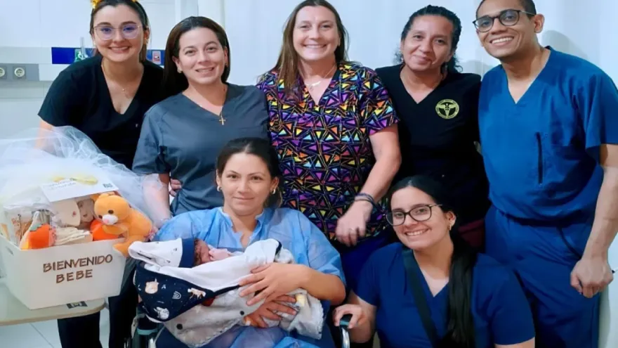 Alexander Romero, el primer bebé nacido en Malvinas Argentinas en 2026