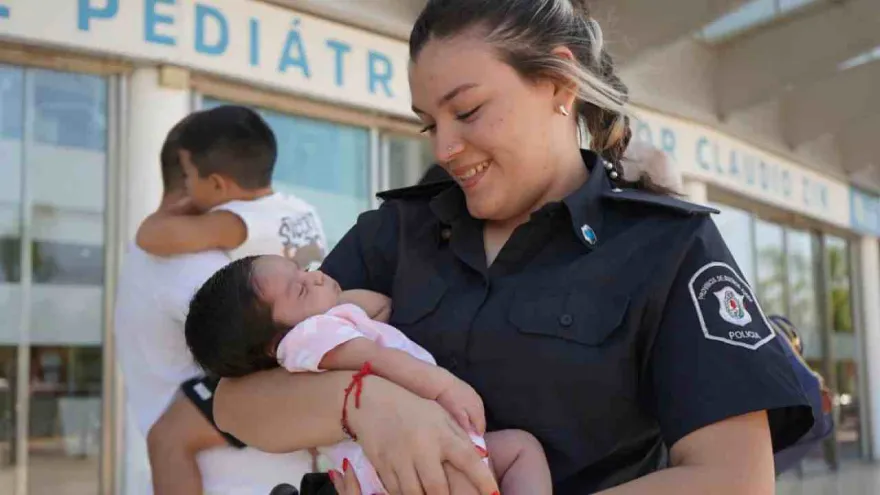 Instinto, capacitación y trabajo en equipo: salvaron la vida de una bebé en Malvinas Argentinas