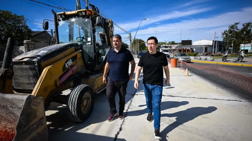 Malvinas Argentinas: Leo Nardini y Roberto Caggiano supervisaron una obra clave