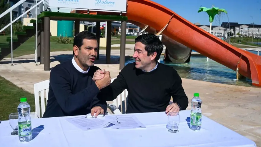 Malvinas Argentinas: Leo Nardini firmó un convenio turístico con Dolores