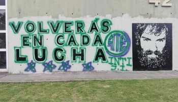Autoridades del INTI borran el mural en homenaje a Maldonado