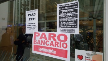 Amenazan con nuevos paros bancarios para la semana que viene