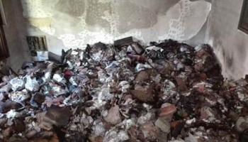 Se incendió un centro de la memoria y culpan a Tagliaferro