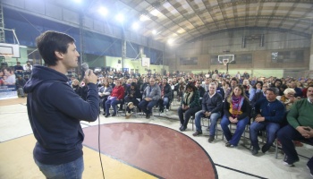 San Vicente: El candidato del Frente de Todos llenó un acto sólo con sus fiscales