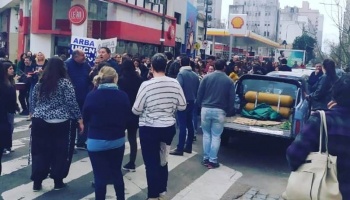 A contramano de Alberto, trabajadores de ARBA manifestaron en la calle por incentivo y paritarias