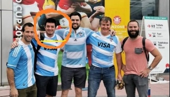 Con la provincia en crisis, funcionarios de Cambiemos se pasean por el mundial de rugby en Japón