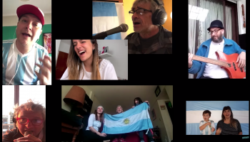 El homenaje viral del rock a la bandera