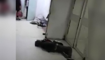 Cruel escena: En un hospital de Quilmes, abandonan en el piso a una paciente con fiebre