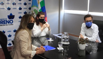 Moreno: Galmarini, Simone y Fernández habilitaron una obra cloacal que beneficia a 12 mil vecinos