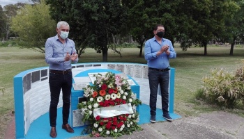 Berisso: Garaza y Cagliardi conmemoraron juntos el día del Militante