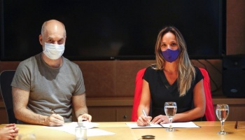 Galmarini y Rodríguez Larreta firmaron un convenio para la realización de obras en los barrios