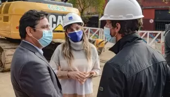 Andreotti, Galmarini y Marinucci recorrieron obras en San Fernando