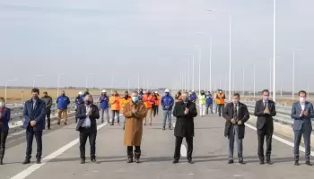 De campaña, Fernández y Schiaretti inauguraron una ruta que no existe