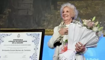La Cámara de Diputados reconoció a Estela de Carlotto con la mención de honor “Juan Bautista Alberdi”