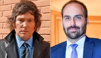 El hijo de Bolsonaro elogió a Milei y acusó al gobierno de “socialista”