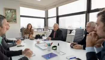 Malena Galmarini y Enrique Cresto se reunieron con el referente de la empresa nacional de agua de Israel