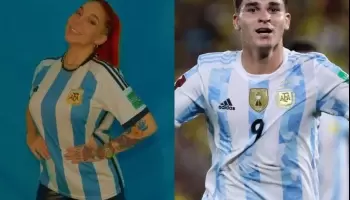 Luciana Milessi es vista como el amuleto de la suerte del futbolista Julián Álvarez en la Selección