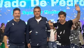 Massa, Kicillof y Menéndez juntos en Merlo