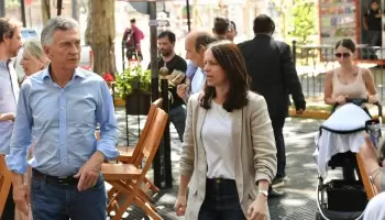 Mauricio Macri repartió la boleta de Soledad Martínez en Vicente López