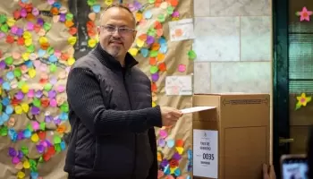 Votó Diego Valenzuela: “Sea cual fuere el resultado, que el lunes sea un día tranquilo para todos”