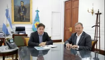 Kicillof recibió al intendente electo de Almirante Brown