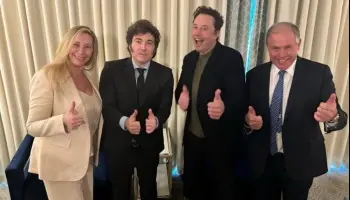 Milei, de turista con la nuestra