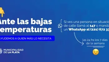 La Plata activó el Programa de Asistencia Integral para Personas en Situación de Calle