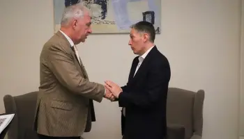 Fernando Gray se reunió con el presidente de la Cámara Española de Comercio de la República Argentina